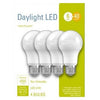 LED Light Bulbs, A19, Daylight, 450 Lumens, 6-Watts, 4-Pk.