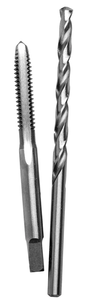Century Drill And Tool Carbon Steel Plug Tap 8-32 And #29 Wire Gauge Drill Bit Combo Pack