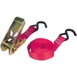 Ratchet Tie Down, 10-Ft., 2-Pk.