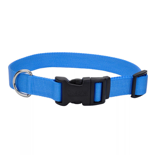 Coastal Adjustable Dog Collar with Plastic Buckle (Blue Lagoon)