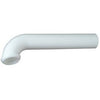 Lavatory Drain Wall Tube, White Plastic, 1-1/4 x 7-In.