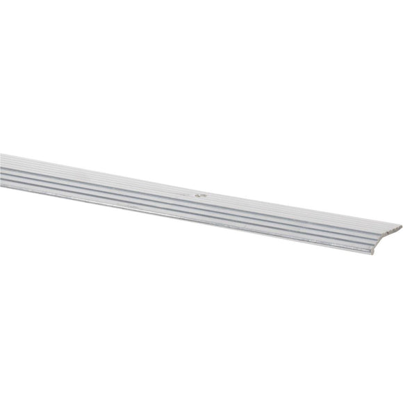 Do it Satin Silver Fluted 1 In. x 6 Ft. Aluminum Carpet Trim Bar