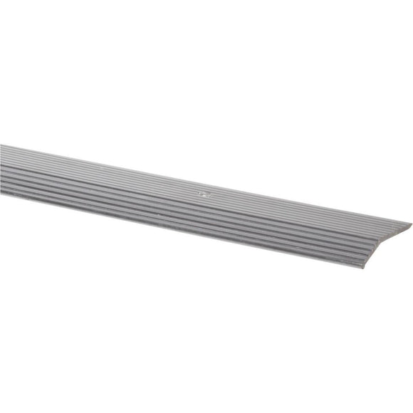 Do it Satin Silver Fluted 1-3/8 In. x 3 Ft. Aluminum Carpet Trim Bar, Wide