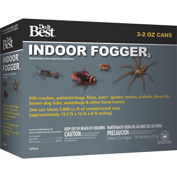 Do it Best 2 Oz. Indoor Insect Fogger (3-Pack)