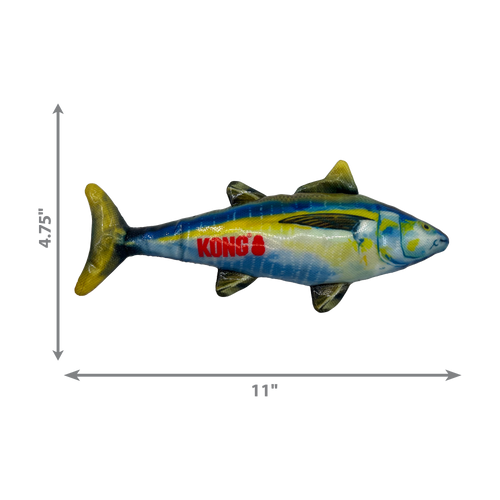 KONG Shieldz Wildz Fish Tuna Dog Toy (Medium)