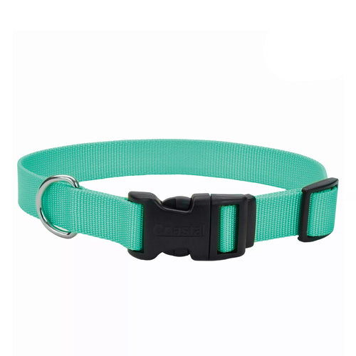 Coastal Adjustable Dog Collar with Plastic Buckle (Blue Lagoon)