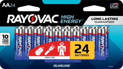 Rayovac High Energy AA (Double A) Alkaline Batteries (24 Pack)