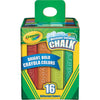 Crayola Multi Color Washable Sidewalk Chalk, (16-Count)
