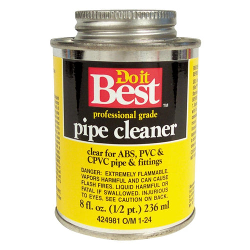 Do it Best 8 Oz. All-Purpose Pipe Clear PVC Cleaner