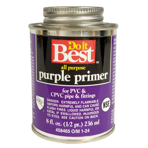 Do it Best 8 Oz. Purple Pipe and Fitting Primer for PVC/CPVC