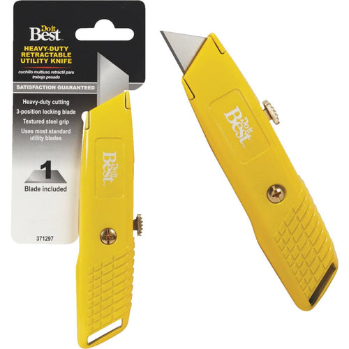 Do it Best Heavy-Duty Retractable Straight Utility Knife