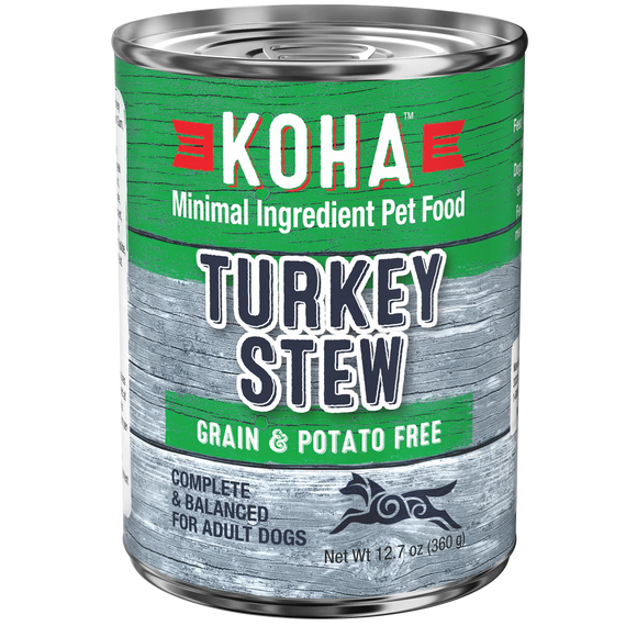 Koha Minimal Ingredient Turkey Stew for Dogs