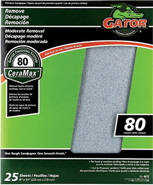 SANDPAPER 9 IN X 11 IN 120 GRIT 25 PK
