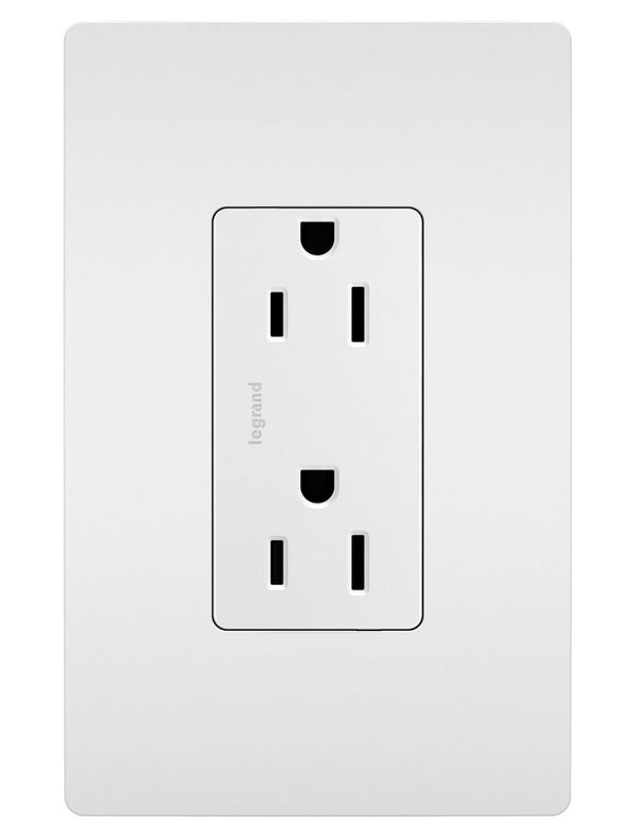 Pass & Seymour radiant® Tamper-Resistant Outlet, White