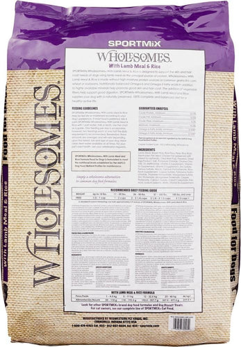 SPORTMiX Wholesomes Lamb Meal & Rice Recipe Dry Dog Food