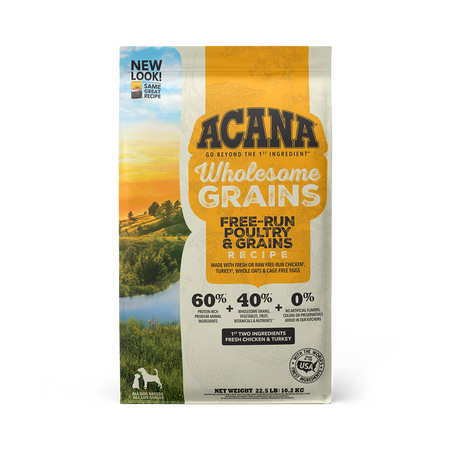 ACANA Wholesome Grains Free-Run Poultry & Grains Recipe Dry Dog Food