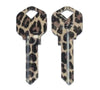 Kaba KCKW11-LEOPARD Leopard Print Painted Personali-Key