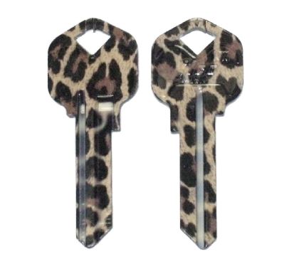 Kaba KCKW11-LEOPARD Leopard Print Painted Personali-Key