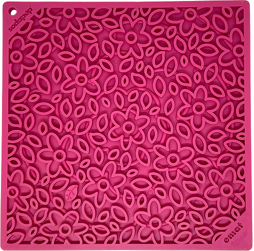 SodaPup Flower Power Design eMat Enrichment Lick Mat