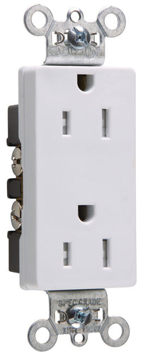 Legrand Pass & Seymour Tamper-Resistant Decorator Spec Grade Receptacle, Side Wire Only