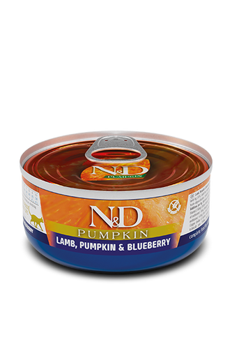 Farmina N&D Pumpkin Cat Lamb, Pumpkin & Blueberry Recipe Wet Cat Food