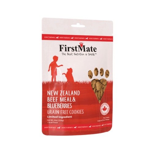 FirstMate Pet Foods Mini Trainers Beef with Blueberry Treats for Dogs