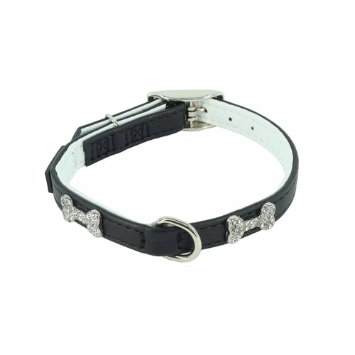 Coastal Pet Li'l Pals by Coastal Posh B'Dazzled Bone Dog Collars