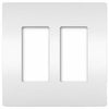 Radiant 2-Gang Plastic Wall Plate, White