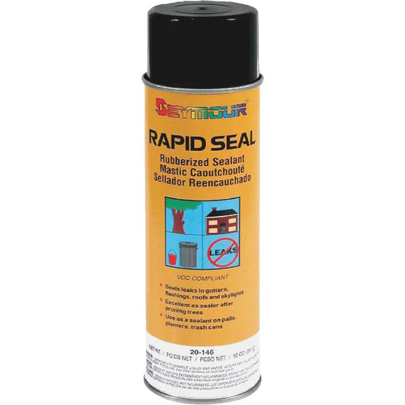 Seymour Rapid Seal 18 Oz. Rubberized Sealant, Black