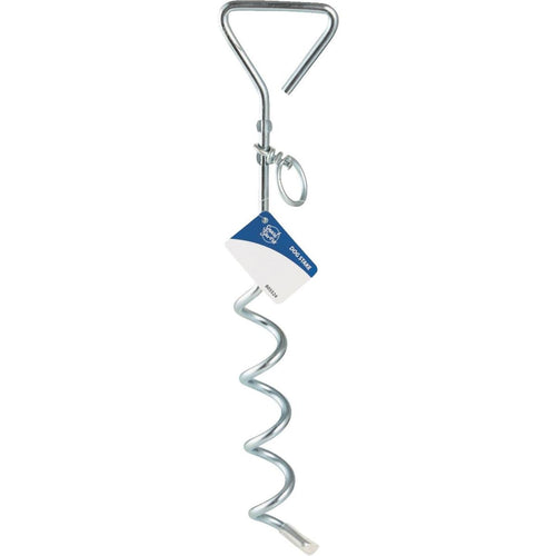 Smart Savers 15.75 In. Corkscrew Iron Dog Tie-Out Stake