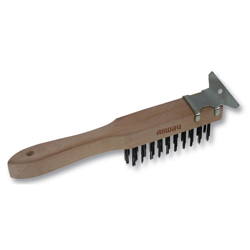 Allway Tools (WBS411) Wood Handle Wire Brush