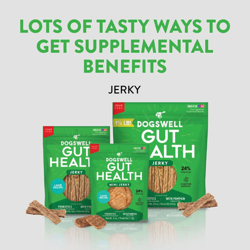 Dogswell Gut Health Mini Jerky Treats Lamb