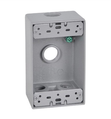 Master Electrician Weatherproof 1 Gang Rectangular Outlet Box