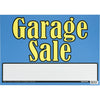 Hillman Blue and Yellow Garage Sale Sign