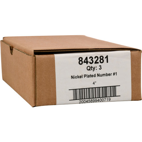 Hillman Distinctions Adhesive House Number 1 Nickel