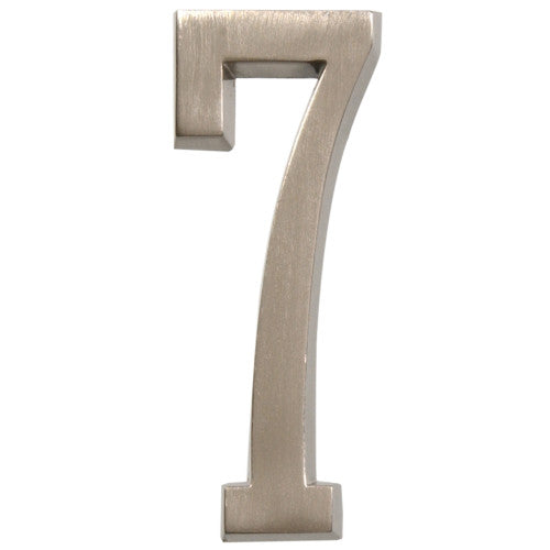 Hillman Distinctions Adhesive House Number 7 Nickel