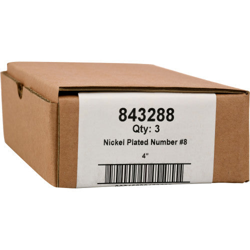 Hillman Distinctions Adhesive House Number 8 Nickel