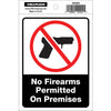 Hillman No Firearms Permitted Sign