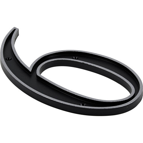 Hillman Black & Silver Reflective Plastic House Number 6