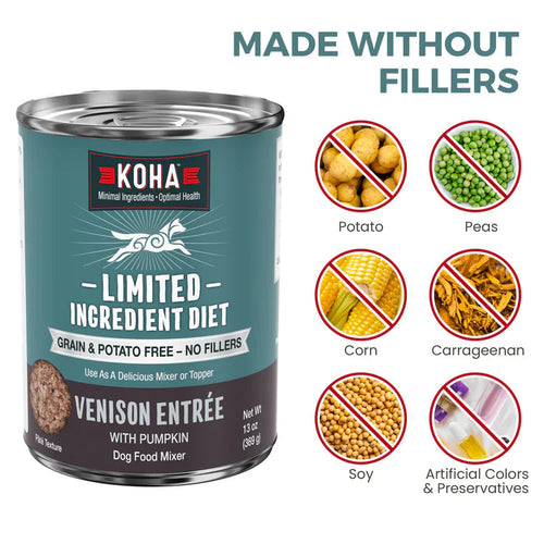 Koha Limited Ingredient Diet Venison Entrée for Dogs