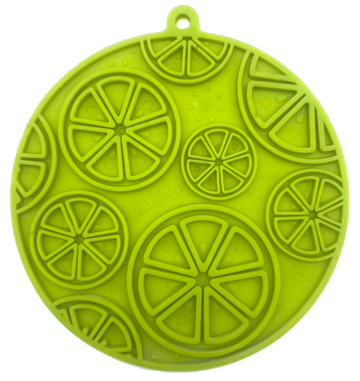 SodaPup Citrus Design eMat Enrichment Lick Mat With Suction Cups