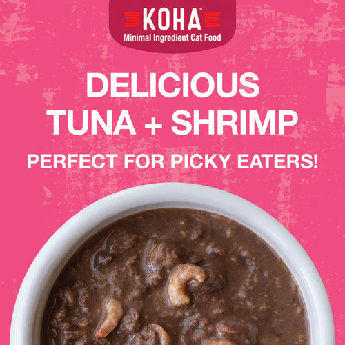 Koha Poké Bowl Tuna & Shrimp Entrée in Gravy for Cats