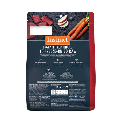 Instinct Raw Freeze-Dried Meals Real Beef Recipe Dog Food