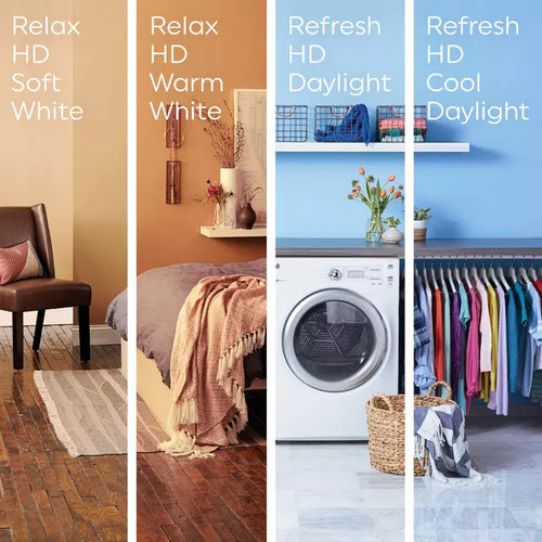 GE Relax HD LED 90 Watt Replacement, Soft White, BR30 Indoor Floodlight Bulbs (2 Pack)