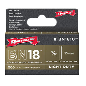Arrow Fastener BN18 Genuine Arrow Brad Nails