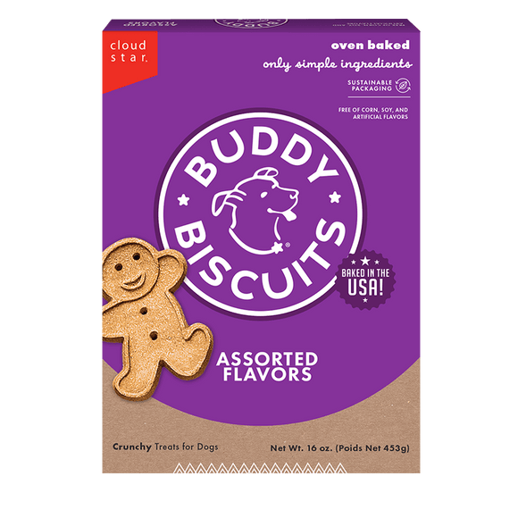 Cloud Star Buddy Biscuits Crunchy Dog Treats,  Assorted Flavors