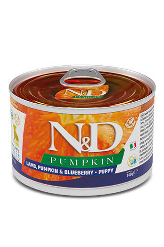 Farmina N&D Pumpkin Dog Lamb, Pumpkin & Blueberry Puppy Recipe Wet Food