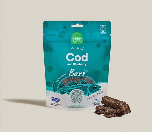 Open Farm Icelandic Air-Dried Cod & Blueberry Dog Treat Bars