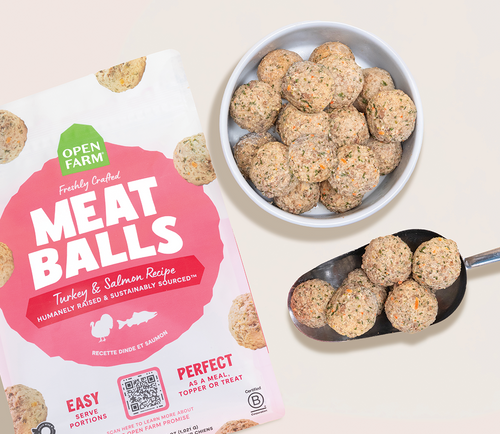 Open Farm Turkey & Salmon Freshly Crafted Meatballs for Dogs