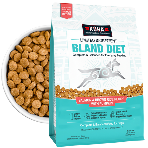 Koha Limited Ingredient Dry Bland Diet Salmon & Brown Rice Recipe with Pumpkin for Dogs